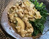 息子大好き♡ほうれん草モリモリ肉餡掛け〜作り方8写真