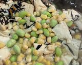 枝豆コーンのひじき入り炒り豆腐作り方6写真