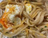 簡単　焼うどん目玉焼きのせ作り方9写真