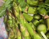 牛肉とアスパラガスと水菜炒め　60作り方2写真