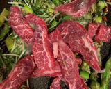 牛肉とアスパラガスと水菜炒め　60作り方10写真
