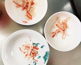 根菜茄子カニカマピリ辛オイ金平味温サラダ作り方1写真