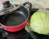 無水で蒸したレタス。作り方11写真
