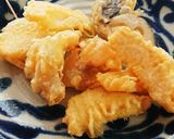 初物の竹の子で竹の子ご飯と米粉天ぷら作り方10写真