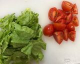 レタスの外葉でトマトスパゲティー作り方2写真