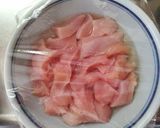 レンジで 簡単♬ 鶏むね肉の 蒸し鶏✿作り方2写真
