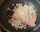 ワンパン鶏ミンチとえのきのハンバーグ作り方2写真