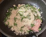 ワンパン鶏ミンチとえのきのハンバーグ作り方4写真