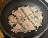 ワンパン鶏ミンチとえのきのハンバーグ作り方7写真