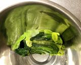 小松菜となめこの白和え作り方1写真