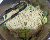 ツナ缶とキャベツの簡単和風パスタ作り方4写真