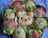 生ハムおにぎり　おもてなし、お花見弁当作り方4写真