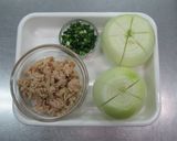 #新玉ねぎ　丸ごとツナオニオン作り方4写真