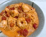海老のトマトクリームパスタ♡作り方8写真