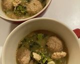 肉団子と小松菜の春雨坦々スープ作り方8写真