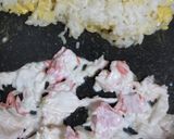 焦がし醤油のマヨかにかまチャーハン作り方2写真