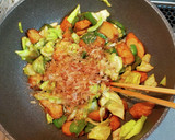 さつま揚げと野菜のとんかつソース炒め作り方6写真