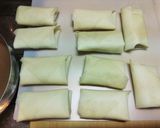メカブと牡蠣の春巻き作り方4写真