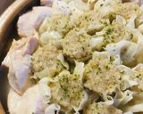 鍋の素活用●焼売＆鶏肉キャベツの白湯鍋作り方3写真