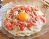 ふわふわ♡納豆トマトだれの冷やしうどん作り方5写真