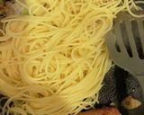 小松菜、アスパラ、じゃがのペペロンチーノ作り方11写真