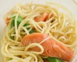 カフェ風♡サーモンとアスパラの冷製パスタ作り方5写真