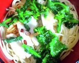 ししゃも唐揚げパスタ丼作り方8写真