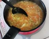 えのきとせん切り野菜の塩麹スープ作り方4写真