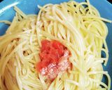 簡単 たらこクリームパスタ作り方2写真