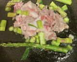 豚肉、小松菜、アスパラ、豆腐の塩麹炒め作り方10写真