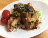 給食の「揚げさばのピリ辛ソースがけ」♡作り方4写真