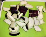 豚とろ茄子ピーマン甘味噌炒め作り方2写真