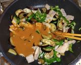 豚とろ茄子ピーマン甘味噌炒め作り方7写真
