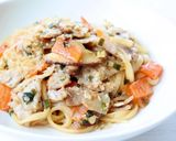 簡単に美味しい〜【ニラだれ焼きうどん】作り方7写真