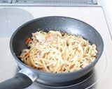 簡単に美味しい〜【ニラだれ焼きうどん】作り方6写真