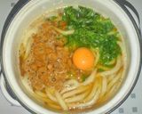 納豆温玉うどん：袋麺で作ってみました作り方4写真
