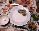 魚の一夜干しにカップ大根おろしとレモン作り方6写真