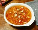 大根とにんじんと鶏胸肉と春雨のスープ作り方8写真