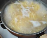 シーフード・ベーコントマトクリームパスタ作り方2写真