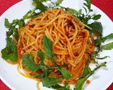 花椒辣醤で悪魔色したパスタ〜医食同源〜作り方5写真