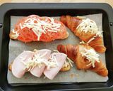 ハム&トマト&チーズのクロワッサンサンド作り方5写真