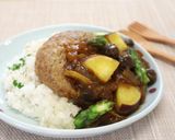 介護食　大豆ミート入りハンバーグカレー作り方10写真