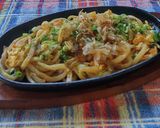 おしょう油味の、焼きうどん♪作り方2写真