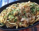 おしょう油味の、焼きうどん♪作り方3写真