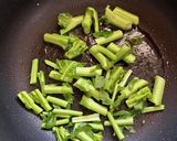 ベーコンたっぷりのらぼう菜ソテー作り方1写真