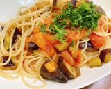 ナスとトマトの和風パスタ作り方7写真