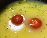 インスタント●プチトマト＆コーンスープ作り方1写真
