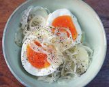 ゆで卵のねぎユッケまみれ作り方2写真