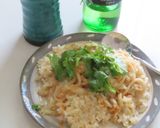 炒飯焼きうどんの香菜トッピング辣油かけ作り方3写真