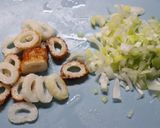 昼夕おやつ★米粉と黄粉で長ねぎ竹輪チヂミ作り方2写真